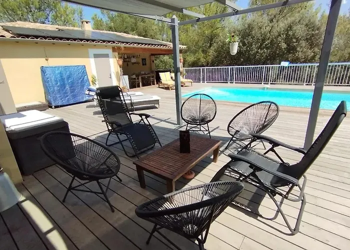 Villa Charmante Avec Piscine A Collias, 115 M² Ferienhaus 4*